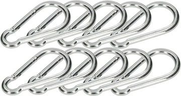 KARABIŃCZYK STRAŻACKI 10 SZT KARABINEK HAK LIN 160