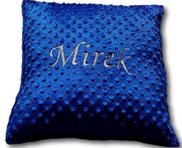 Poduszka z imieniem minky imię haft dekoracyjna personalizowana mięciutka