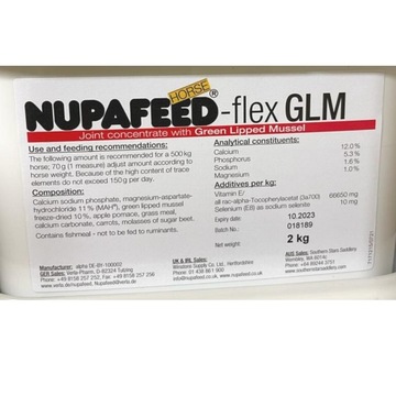 NUPAFEED FLEX GLM МУСКАЛЫ ЗДОРОВЫЕ СУСТАВЫ СУХОЖИЛИЯ 2 КГ