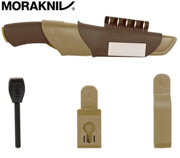 НОЖ ДЛЯ ВЫЖИВАНИЯ MORA BUSHCRAFT ПЕРВОЕ КОЛЕСО ПЕСОК