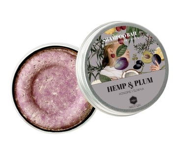 Herbs&hydro szampon w kostce ŚLIWKA w puszce