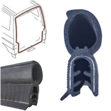 USZCZELKA DRZWI TYLNYCH KLAPY BAGAŻNIKA MOCNA ZBROJONA 36X15 MM
