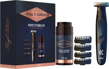 King C. Gillette Zestaw: trymer do brody, środek nawilżający