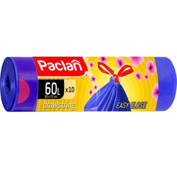 PACLAN Worek Zapachowy z Taśmą 60l 10szt
