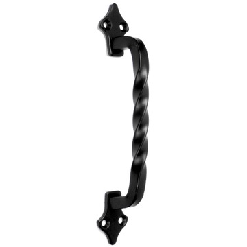 Uchwyt meblowy Reling stalowy Retro czarny 13 cm