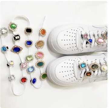 Симпатичные декоративные зажимы для обуви из камня и металла для женщин и мужчин