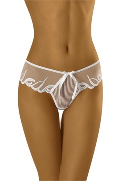 Wol-bar Figi stringi Makumba białe L