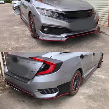 LISTWA OZDOBNA NAKLEJANA PASEK CZERWONA NA ZDERZAK SAMOCHODU TUNING 3M