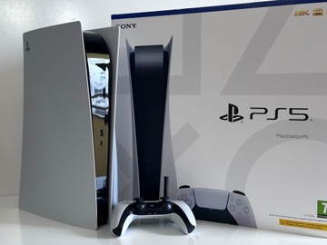 КОНСОЛЬ SONY PLAYSTATION 5 С НАКОПИТЕЛЕМ 825 ГБ PS5 БЕЛАЯ ПАНЕЛЬ | ОЦЕНКА ОТЛИЧНО