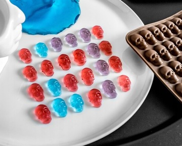 ФОРМОВКА ЧЕРЕПА ДЛЯ ЛЕДЯНОГО ЖЕЛЕ ДЛЯ ХЭЛЛОУИНСКОГО ЖЕЛЕ