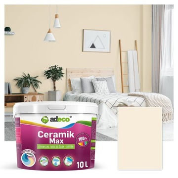 Farba do ścian zmywalna ceramiczna kolor IDEALNE CAPPUCINO 10L