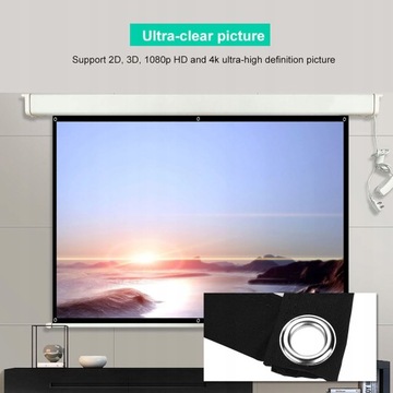 ПОРТАТИВНЫЙ HD 3D-ЭКРАН 16:9 84 ДЮЙМА
