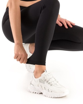 Женские длинные хлопковые леггинсы полные гетры