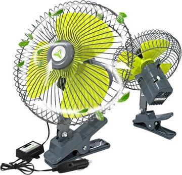 WIATRAK WENTYLATOR SAMOCHODOWY 12V OBROTOWY klips