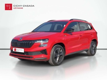 Skoda Karoq Crossover Facelifting 2.0 TDI SCR 150KM 2022 Skoda Karoq LED Matrix ACC Grzane fotele i szyba przednia Kamera AC 3-stre