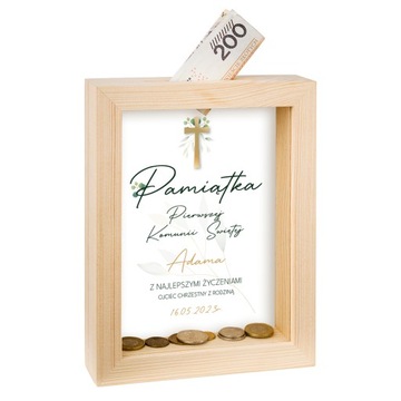 СУВЕНИРЫ ПЕРВОГО СВЯТОГО ПРИЧАСТИЯ ДЕРЕВЯННАЯ КОПИЛКА ПОДАРОК ​​ДЛЯ ПРИЧАСТИЯ