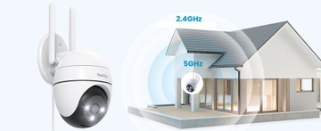 УМНАЯ НАРУЖНАЯ IP-КАМЕРА ПОДДЕРЖИВАЕТ 2.4G И 5G WIFI 3 Мп HD ДЛЯ МОНИТОРИНГА×2