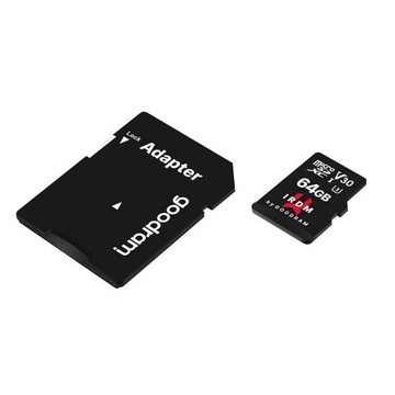 Карта памяти GOODRAM IRDM 64 ГБ UHS-I U microSDXC + адаптер