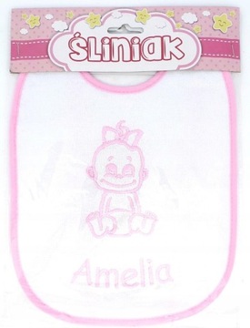 ŚLINIAK NIEPRZEMAKALNY WIĄZANY Z IMIENIEM AMELIA