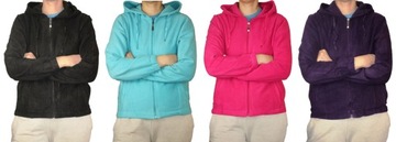 BLUZA * POLAROWA ** Z KAPTUREM ** DAMSKA * POLAR * MIX KOLOR * ROZMIAR 3XL