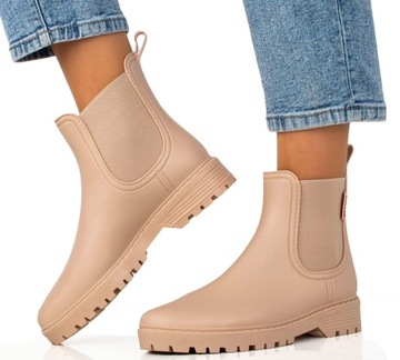 MATTE WELLING BOOTS БЕЖЕВЫЕ ботинки челси 37