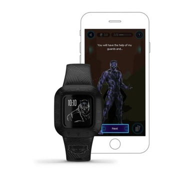 ГАРМИН ВИВОФИТ МЛАДШИЙ. 3 умных часа «Черная пантера»