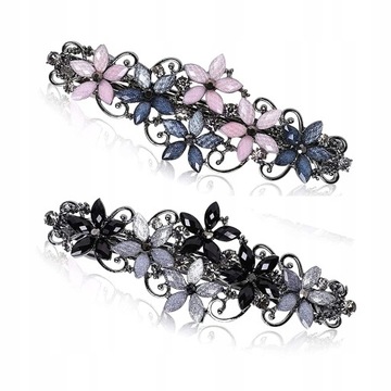 2SZT Rhinestone płatek Spinka do włosów Akcesoria