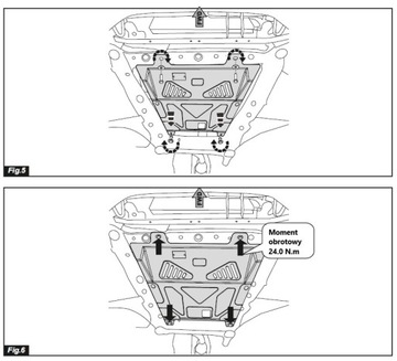 Metalowa osłona pod silnik Nissan Qashqai