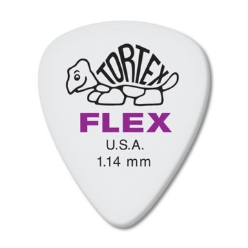 DUNLOP TORTEX FLEX KOSTKA KOSTKI DO GITARY 1,14 mm