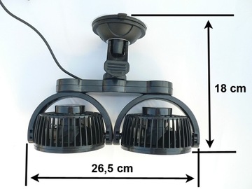 СУПЕР ВЕНТИЛЯТОР, ДВОЙНОЙ АВТОМОБИЛЬНЫЙ ВЕНТИЛЯТОР, 12 В