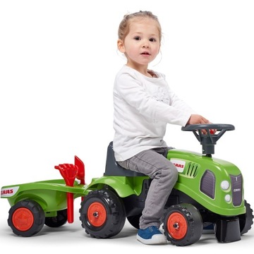 Трактор FALK Baby Claas Green с прицепом