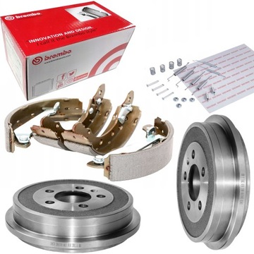 BREMBO SZCZĘKI HAMULCOWE BĘBNY DO SKODA FABIA VW SEAT IBIZA III AUDI A2