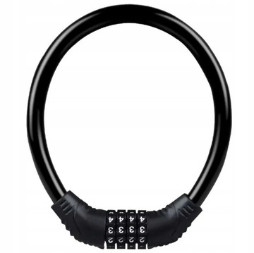 BLOKADA ROWERU NA SZYFR KOD ANTYKRADZIEŻOWE SOLIDNE ZAPIĘCIE 4 CYFRY RW37