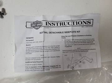 HARLEY DAVIDSON SOFTAIL СПИНКА ПАССАЖИРА НОВАЯ СИССИБАР