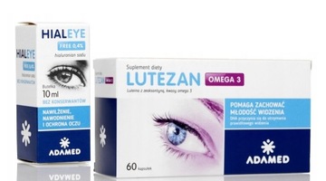 Hialeye Free krople do oczu 0,4% + Lutezan Omega-3