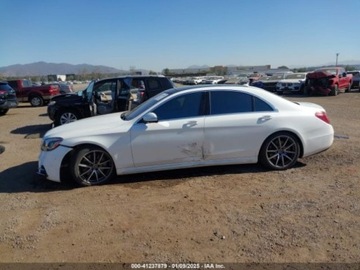 Mercedes Klasa S W222 2019 Mercedes-Benz Klasa S 2019r., S 560, od ubezpieczalni 4.0 Benzyna 463KM, zdjęcie 3