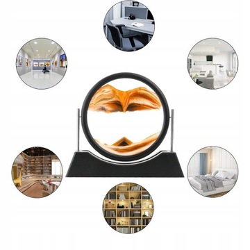 ВРАЩАЮЩИЕСЯ ДИНАМИЧЕСКИЕ ПЕСОЧНЫЕ ЧАСЫ 3D ПЕСКА 7 ДЮЙМОВ