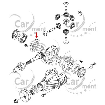 PŘÍRUBA KRYT NÁPRAVA ZADNÍ SUZUKI JIMNY SAMURAI 27421-83000 2742183000 ORIG.