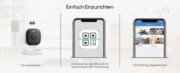 2 шт. БЕСПРОВОДНАЯ WIFI КАМЕРА НАРУЖНАЯ КРЫТАЯ IP 3MPX 2K АУДИО H.264