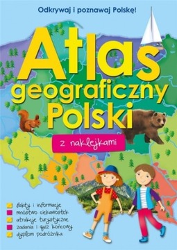 Atlas geograficzny Polski z naklejkami NAKLEJKI