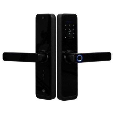 ЭЛЕКТРОННЫЙ ДВЕРНОЙ ЗАМОК, РУЧКА, КОД+RFID+ОТПЕЧАТКИ ПАЛЬЦЕВ TUYA SMART WIFI