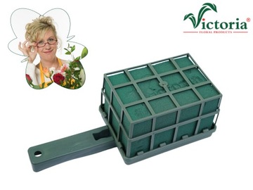 Маленькая цветочная губка Floret с кирпичной ручкой