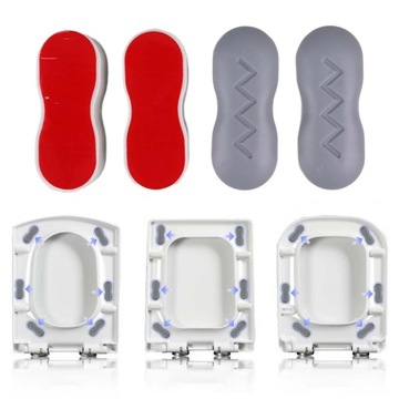 4 амортизатора сиденья для унитаза типа A