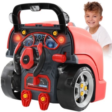 Sada Pro Automechanika Velký Motor k Sestavení a Rozložení Auta Zvuk Světlo