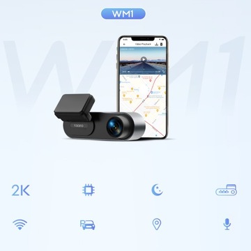 VIOFO WM1 GPS-РЕГИСТРАТОР МАРШРУТОВ WIFI BT QHD +128 ГБ