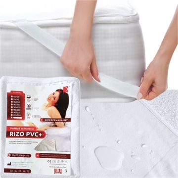 WODOODPORNY Podkład RIZO 90x200 ANTYALERGICZNY MEDYCZNY z Gumką Frotte AMW