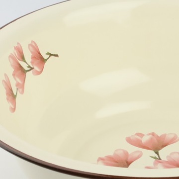 Эмалированная миска Магнолия, 30 см.