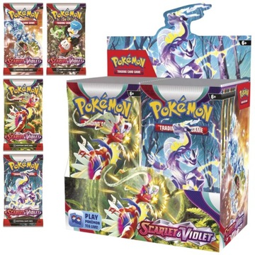 KARTY POKEMON ZESTAW 40 KART SCARLET & VIOLET KOLEKCJONERSKICH POKEMON TCG