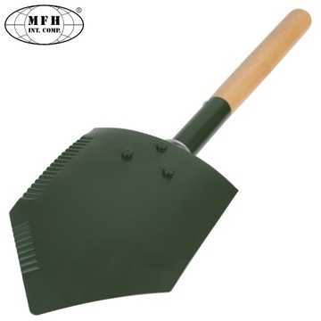 ВОЕННОЕ СКЛАДНОЕ СЕДЛО С ДЕРЕВЯННОЙ РУЧКОЙ MFH US ARMY DELUXE OLIVE