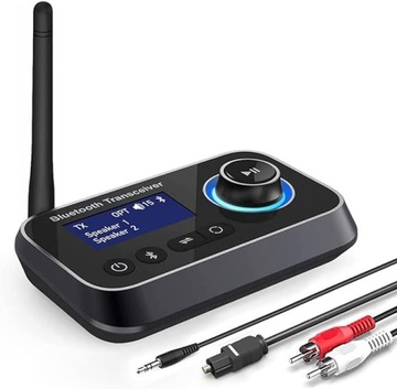 Ainostone BT17 Odbiornik nadajnik Bluetooth 5.0 Adapter Audio 2w1 AUX RCA